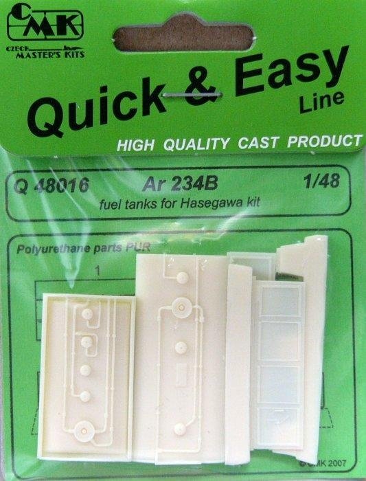 Réservoirs de carburant CMK Q48016 Ar 234B - pour maquette HASEGAWA au 1/48