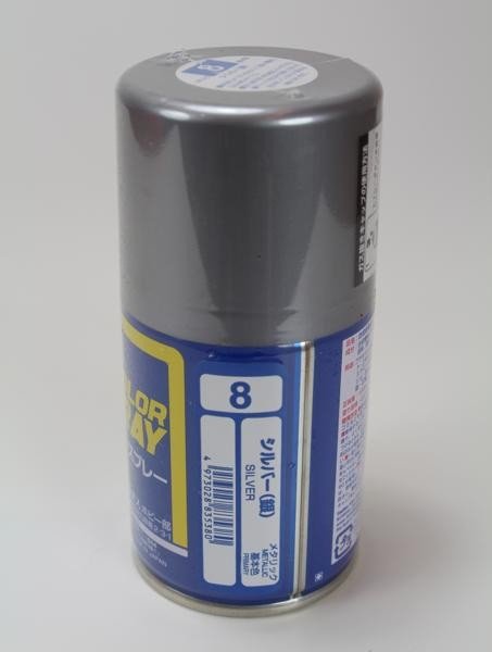 Mr.Hobby S-008 S008 Argent - Spray (Métallisé) – immagine 2
