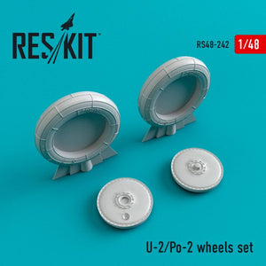 RESKIT RS48-0242 Jeu de roues U-2/Po-2 1/48