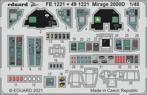 Eduard BIG49310 Mirage 2000D KINETIC MODEL 1/48 – Bild 4