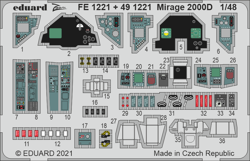 Eduard BIG49310 Mirage 2000D KINETIC MODEL 1/48 – Bild 4