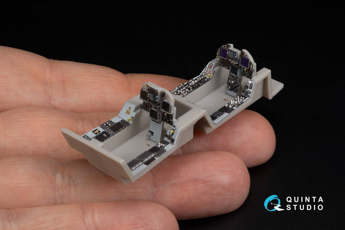Intérieur imprimé en 3D et coloré sur papier décalcomanie Quinta Studio QD48346 FA-18D (Hasegawa) à l&amp;#39;échelle 1/48 – immagine 7