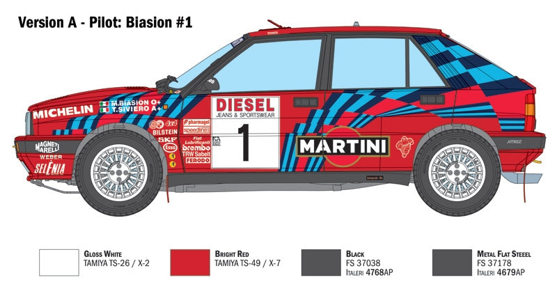 Italeri 4712 Lancia Delta HF Intégrale Sanremo 1989 1/12 – image 8