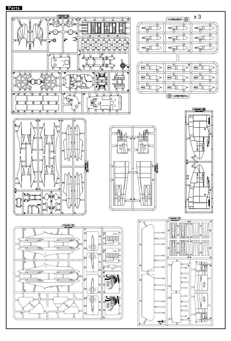 Modelcollect UA72210 B-52G Early Type 1967-1972 dans Linebacker II Guerre du Vietnam 1/72 – imagen 9