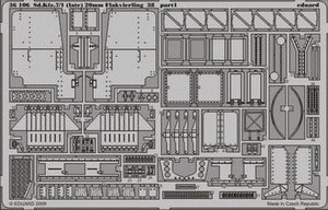 Édouard 36106 Sd. Kfz.7/1 (tardif) Flak 38 20mm 1/35 Trumpeter – image 2