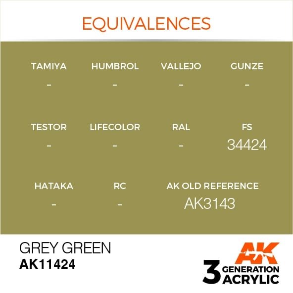 AK Interactive AK11424 Gris Vert 17 ml – imagen 3