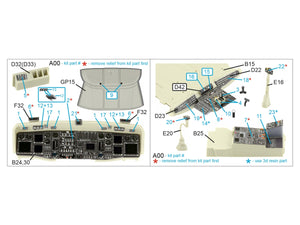 Intérieur du MH-60L Quinta Studio QDS+35108 imprimé en 3D et coloré sur papier décalcomanie (Kitty Hawk) (avec pièces en résine imprimées en 3D) (petite version) 1/35 – image 2