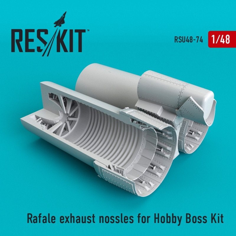 RESKIT RSU48-0074 Embouts d'échappement Rafale pour maquette Hobby Boss au 1/48