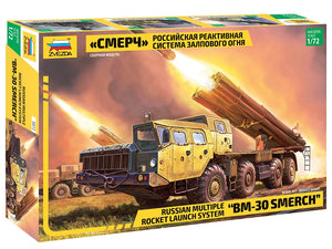 Zvezda 5072 BM-30 Smerch Système de lancement de fusées multiples 1/72