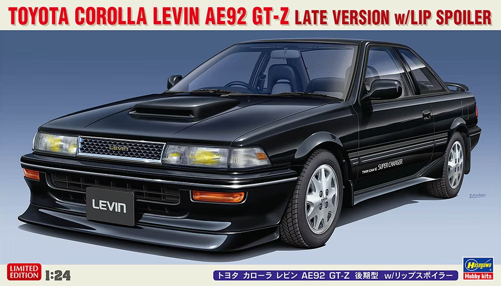 Hasegawa 20655 Toyota Corolla Levin AE92 GT-Z Version tardive avec aileron arrière 1/24