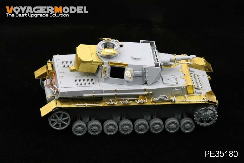 Voyager modèle PE35180 Seconde Guerre mondiale Pz.KPfw. IV Ausf F1 &amp;quot;Vorpanzer&amp;quot; pour DRAGON 6398 1/35 – image 9