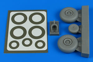 Roues et masques de peinture Aires 4806 Do 217N - B tardif 1/48 ICM