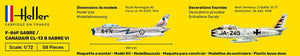 Heller 56277 F-86F SABRE / CANADAIR CL-13 B SABRE VI - Kit de démarrage 1/72 – immagine 6