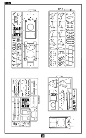 Modelcollect UA72139 Poing de guerre allemand WWII E-75 Ausf.Vierfubler Einauge [2 en 1] Janus (1/72) – immagine 3