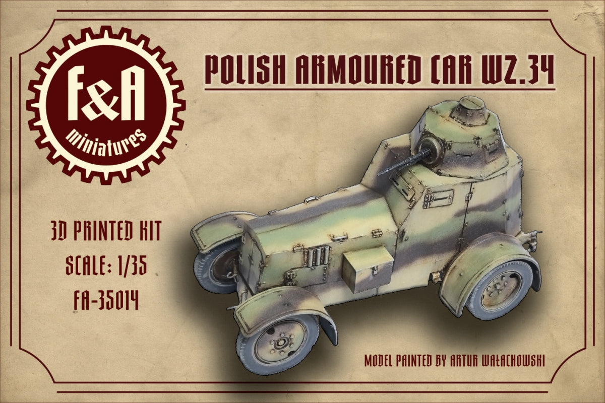 F&amp;A Miniatures FA-35014 WZ.34 Voiture 1/35