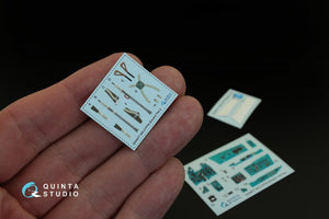 Intérieur imprimé en 3D et coloré sur papier décalcomanie Quinta Studio QD48077 MiG-21PFM (pour kit Eduard) 1/48 – image 5