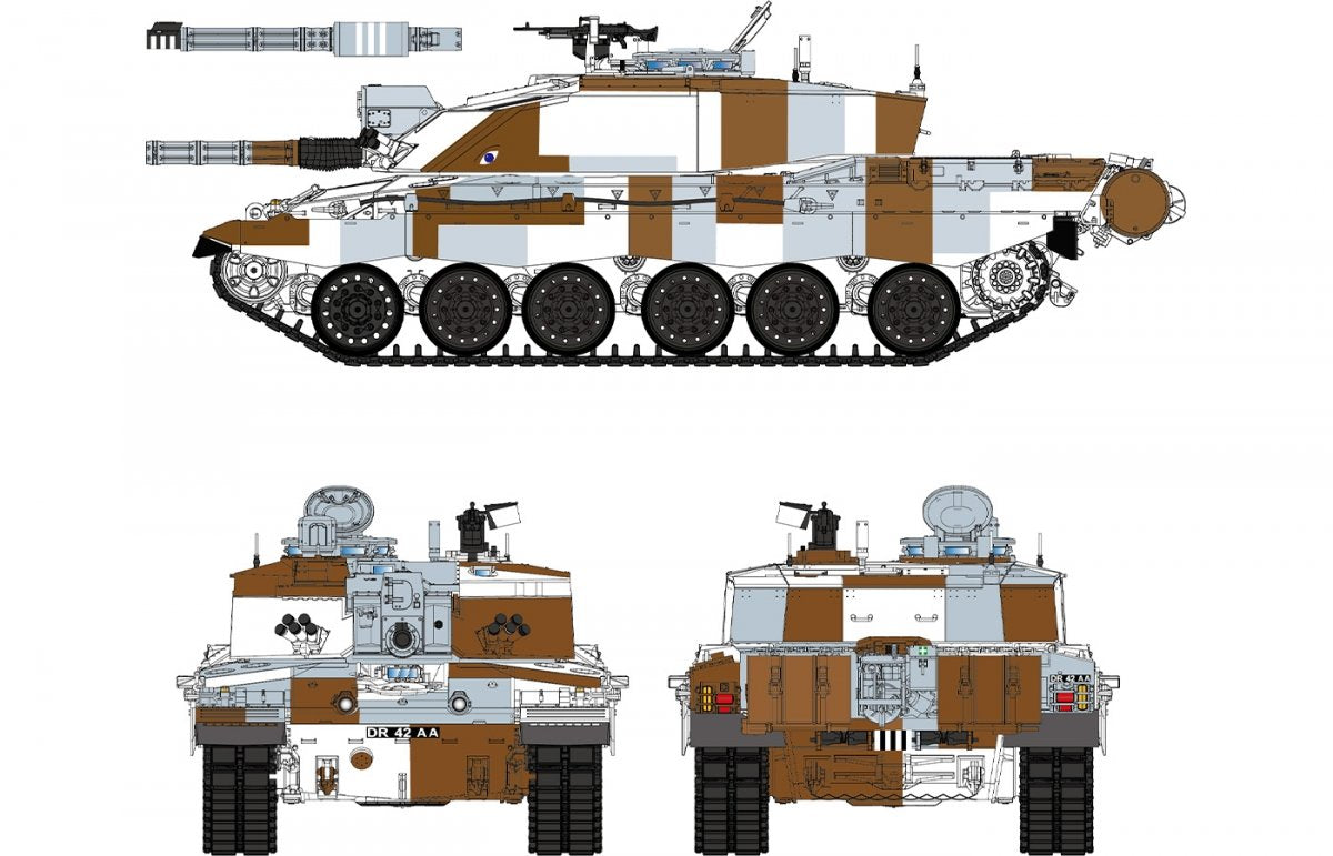 Maquette Rye Field 5062 Challenger 2 avec chenilles fonctionnelles, échelle 1/35 – immagine 3