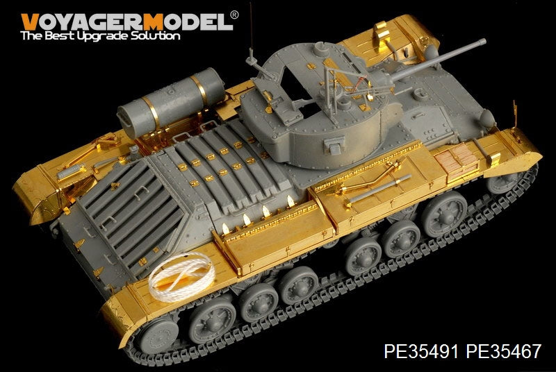 Maquette Voyager PE35491 Char d&amp;#39;infanterie britannique Valentine Mk.II de la Seconde Guerre mondiale (modèle de base) pour AFV CLUB 35185, échelle 1/35 – image 8