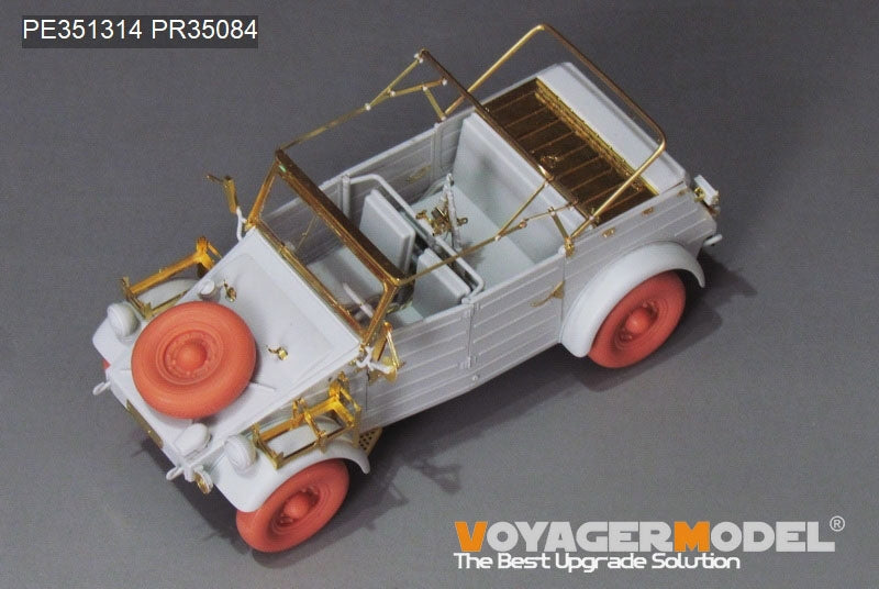 Kit de mise à niveau Voyager Model PE351314 pour Kubelwagen Type 82 (version troupes d&amp;#39;Afrique) de la Seconde Guerre mondiale, compatible avec le modèle MENG VS-015 au 1/35. – image 3