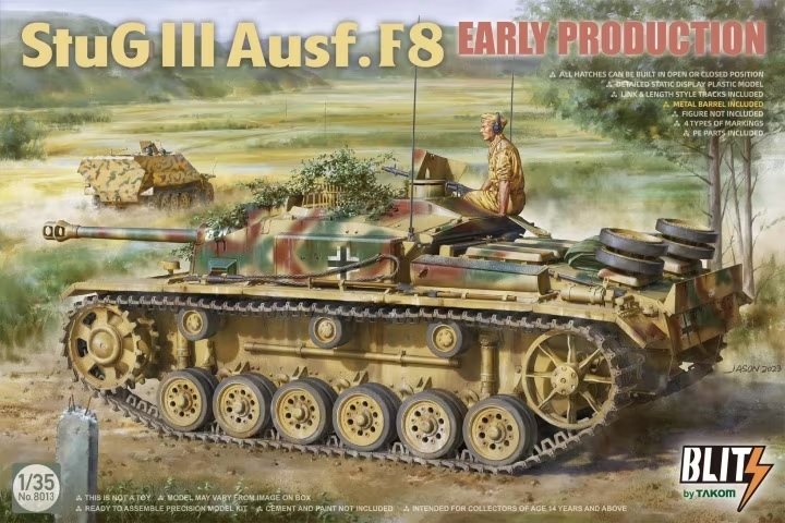 Takom 8013 Stug III Ausf.F8 Première production 1/35
