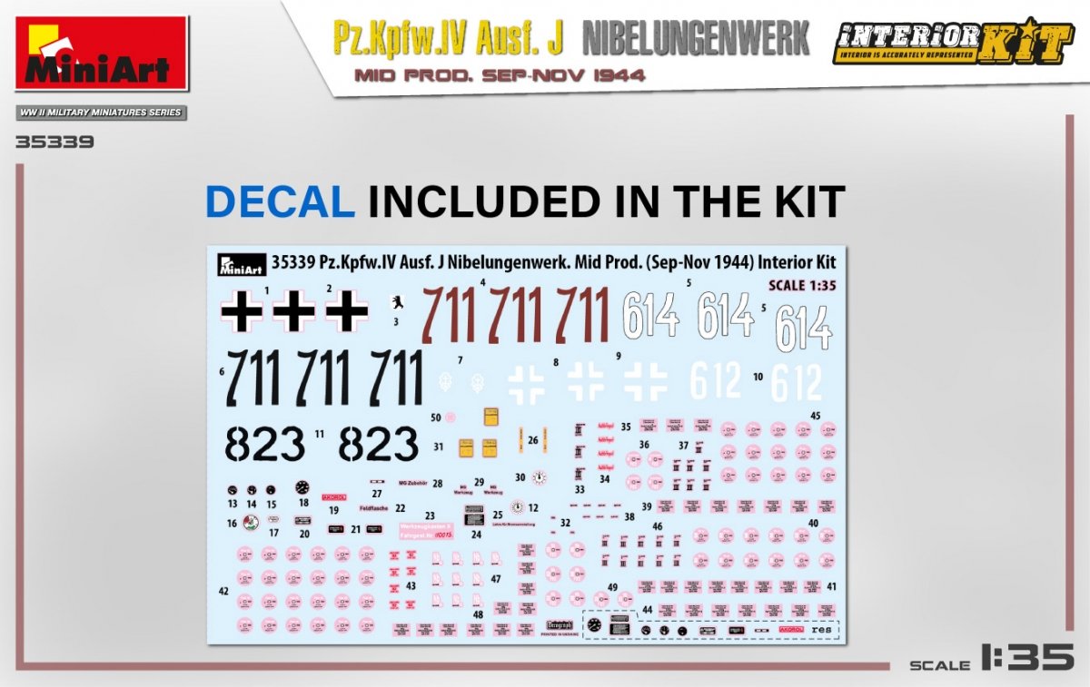 MiniArt 35339 Pz.Kpfw.IV Ausf. J Nibelungenwerk. MOYENNE PROD. SEP-NOV 1944 KIT INTÉRIEUR 1/35 – image 3