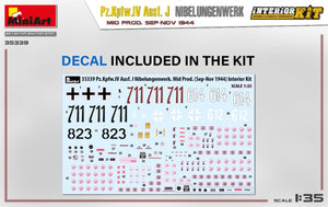 MiniArt 35339 Pz.Kpfw.IV Ausf. J Nibelungenwerk. MOYENNE PROD. SEP-NOV 1944 KIT INTÉRIEUR 1/35 – image 3