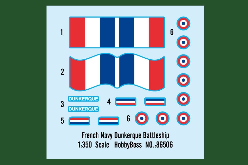 Hobby Boss 86506 Cuirassé Dunkerque de la Marine française, échelle 1/350 – Bild 3