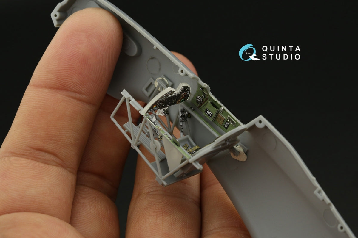 Intérieur imprimé en 3D et coloré sur papier décalcomanie Quinta Studio QD48401 Hawker Hurricane (Hobby Boss) 1/48 – image 10