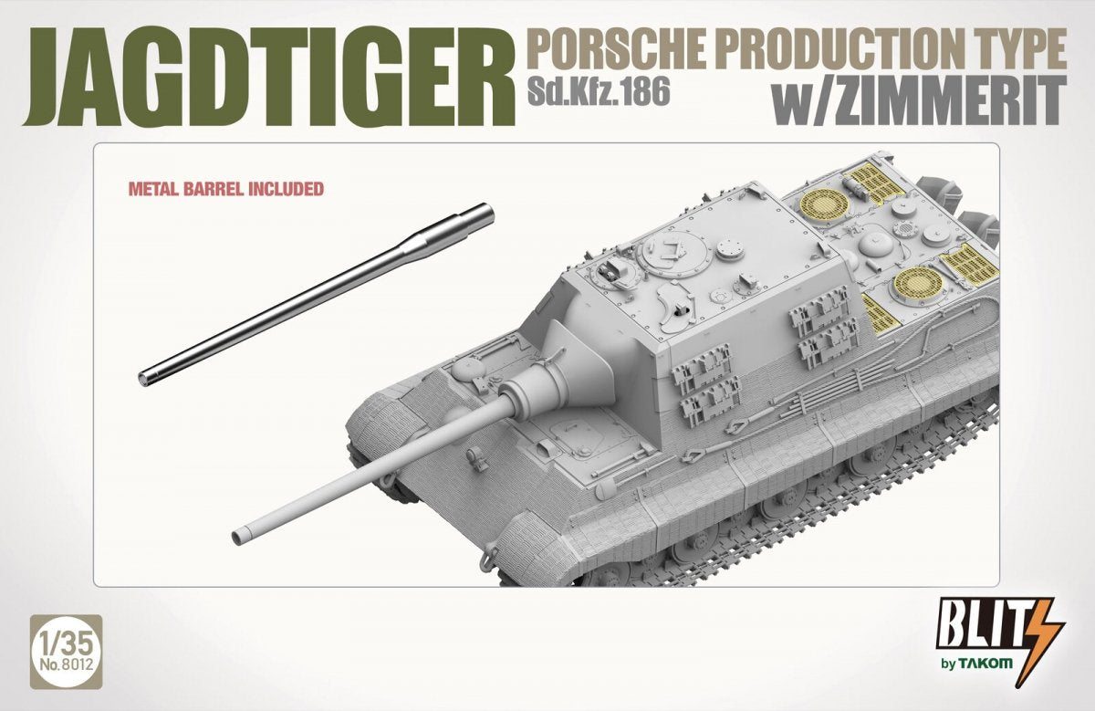 Takom 8012 JAGDTIGER PORSCHE TYPE DE PRODUCTION Sd.Kfz.186 avec ZIMMERIT 1/35 – image 7