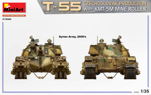 MiniArt 37092 T-55 PRODUCTION TCHÉCOSLOVAQUE avec rouleau de déminage KMT-5M 1/35 – image 8