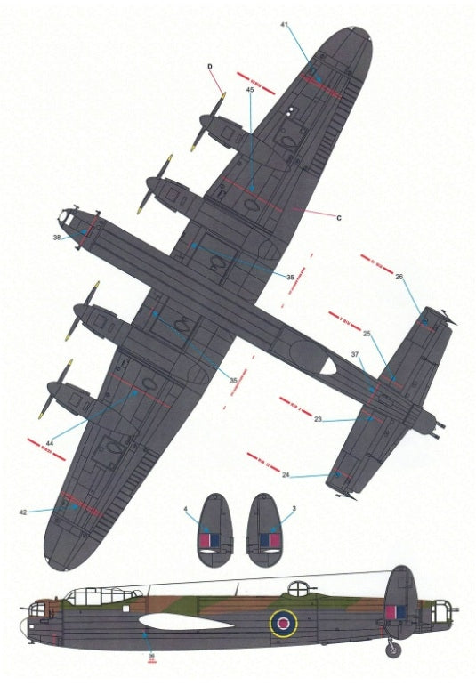 Techmod 48824 Avro Lancaster B Mk I 1/48 – immagine 6