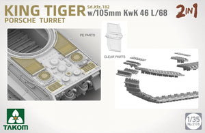 Tourelle Porsche Takom 2178 Sd.Kfz.182 King Tiger avec 105 mm KwK 46L/68 - 2 en 1 1/35 – image 2