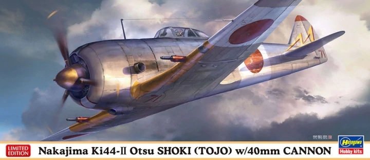 Hasegawa 02329 Nakajima Ki44-II Otsu Shoki (Tojo) avec canon 40 mm 1/72 