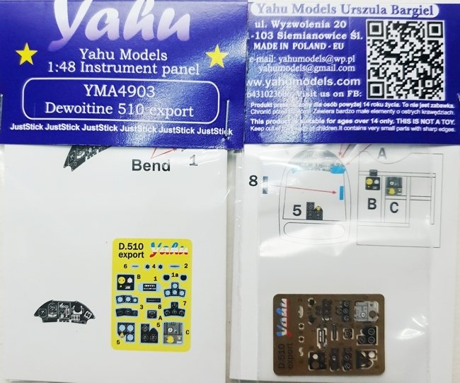 Yahu YMA4903 Dewoitine D.510 export 1/48