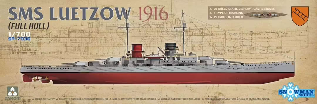 Takom 7036 SMS Lützow 1916 1/700