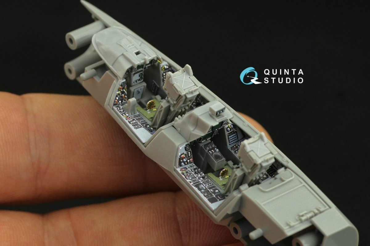 Intérieur imprimé en 3D et coloré sur papier décalcomanie Quinta Studio QD72031 F-14D (GWH) 1/72 – image 5