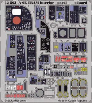 Intérieur du tram A-6E Eduard 32863 TRUMPETER 1/32