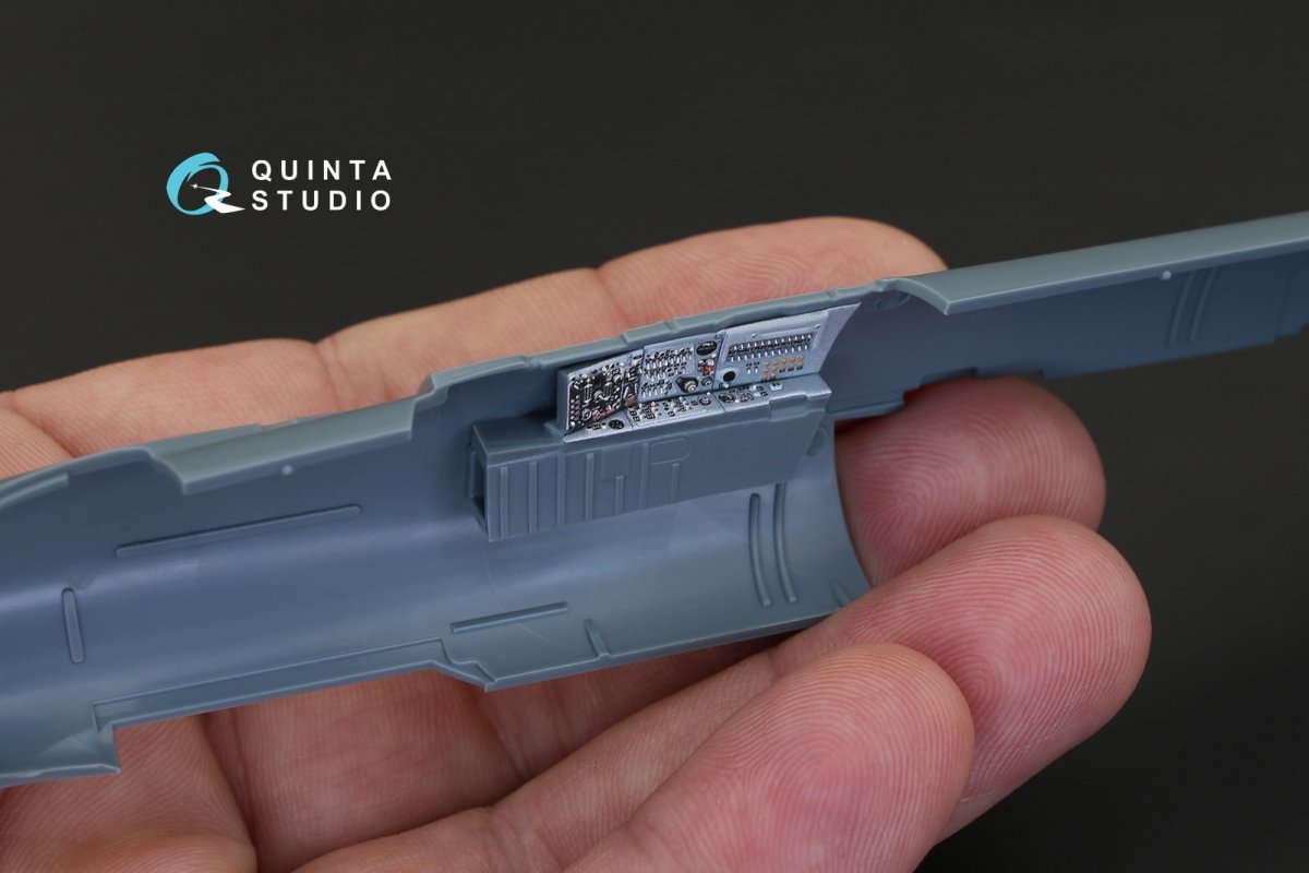 Intérieur imprimé en 3D et coloré sur papier décalcomanie (pour kit Eduard) Quinta Studio QD48129 MiG-21PFM (panneaux gris) 1/48 – image 5
