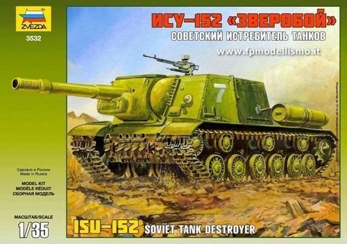 Canon automoteur soviétique Zvezda 3532 ISU-152 (1/35)