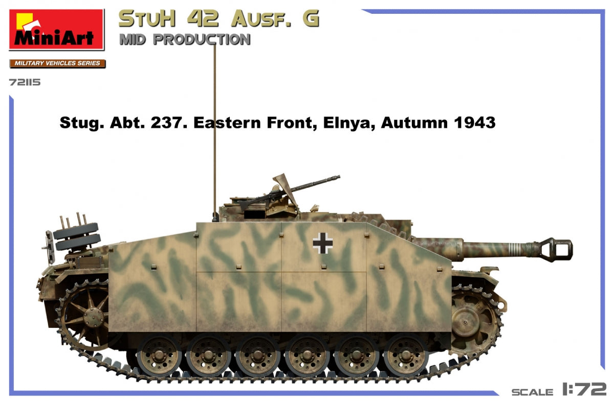 MiniArt 72115 StuH 42 Ausf. G MOYENNE PRODUCTION 1/72 – immagine 2