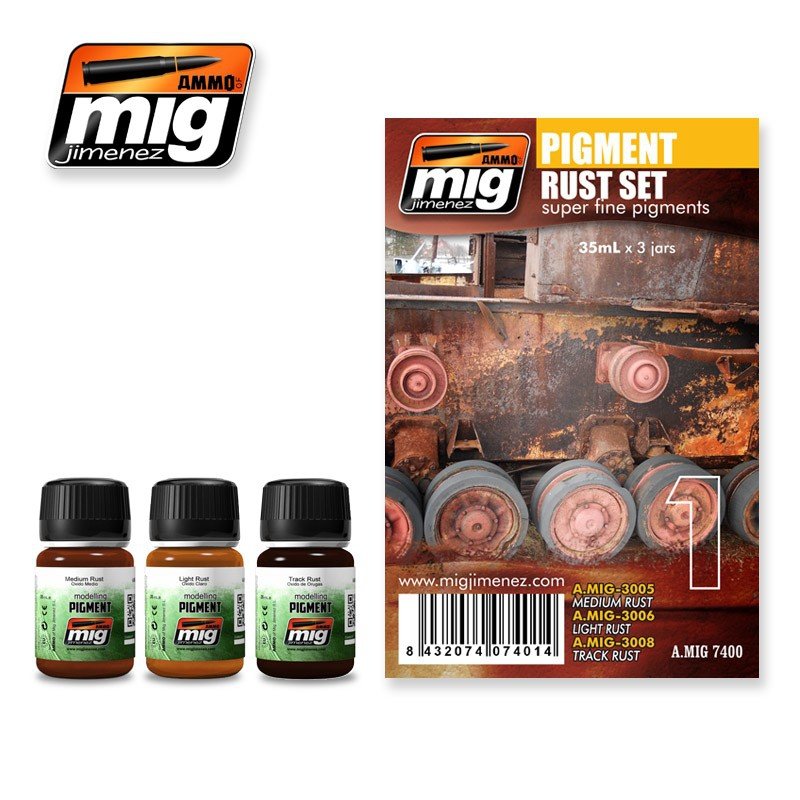 Ensemble antirouille pigmenté AMMO de Mig Jimenez 7400