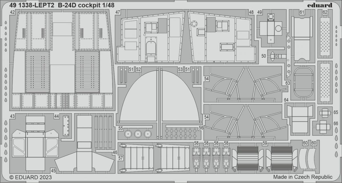 Eduard BIG49372 B-24D PARTIE I REVELL 1/48  – immagine 3