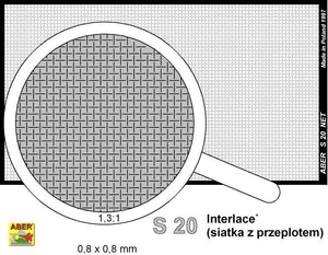 Filet Aber S-20 à mailles entrelacées de 0,8 x 0,8 mm – immagine 2