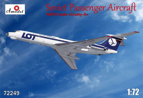 A-Model 72249 Soviet passenger aircraft Tu-134 LOT Crusty-A 1/72