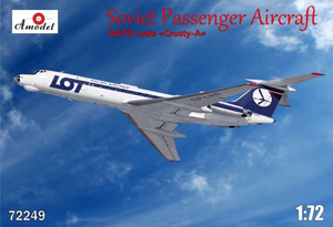 Maquette A-Model 72249 Avion de ligne soviétique Tu-134 LOT Crusty-A (1/72)