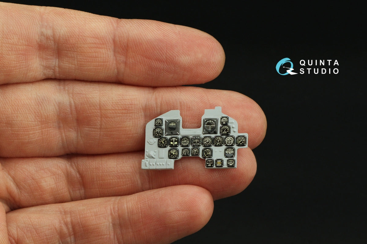 Quinta Studio QD32242 US WWII Cockpit instrument gauges with bezels 3D-Printed &amp;amp; coloured Interior on decal paper (All Kits) 1/32 – zdjęcie 5