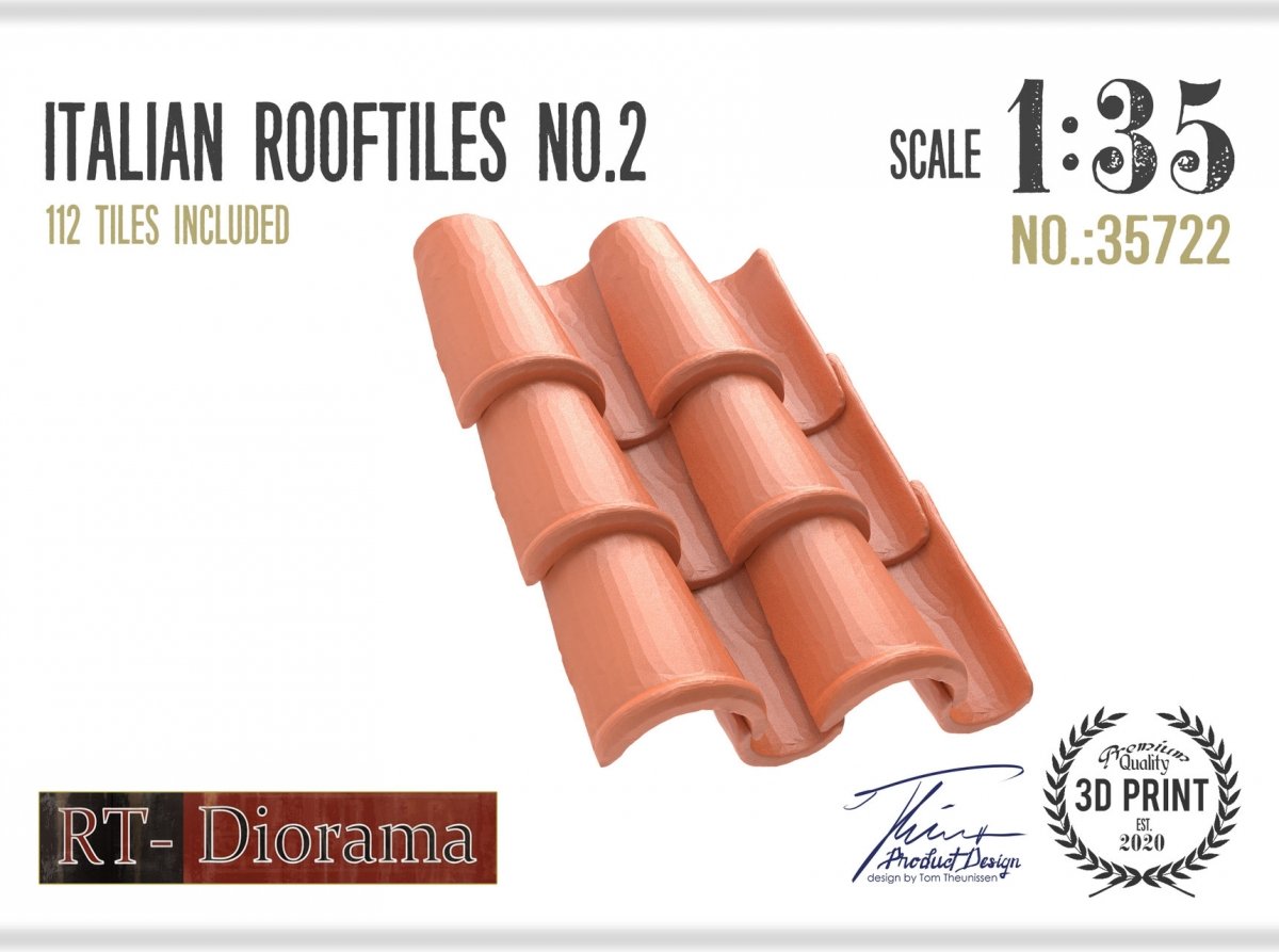 RT-Diorama 35722 Tuiles italiennes n° 2 1/35