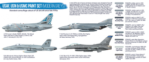 Hataka HTK-BS44 BLUE LINE – Coffret de peintures USAF, USN et USMC (gris modernes) 8 x 17 ml  – image 3