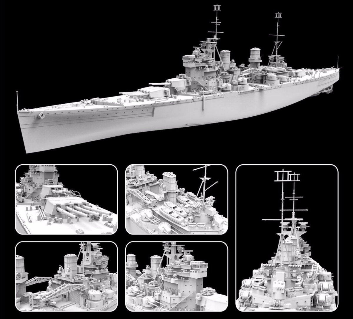 Maquette FlyHawk FH1117 Cuirassé HMS Prince of Wales Décembre 1941 1/700 – Bild 2