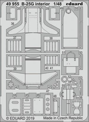 Intérieur du B-25G Eduard 49955 au 1/48 ITALERI